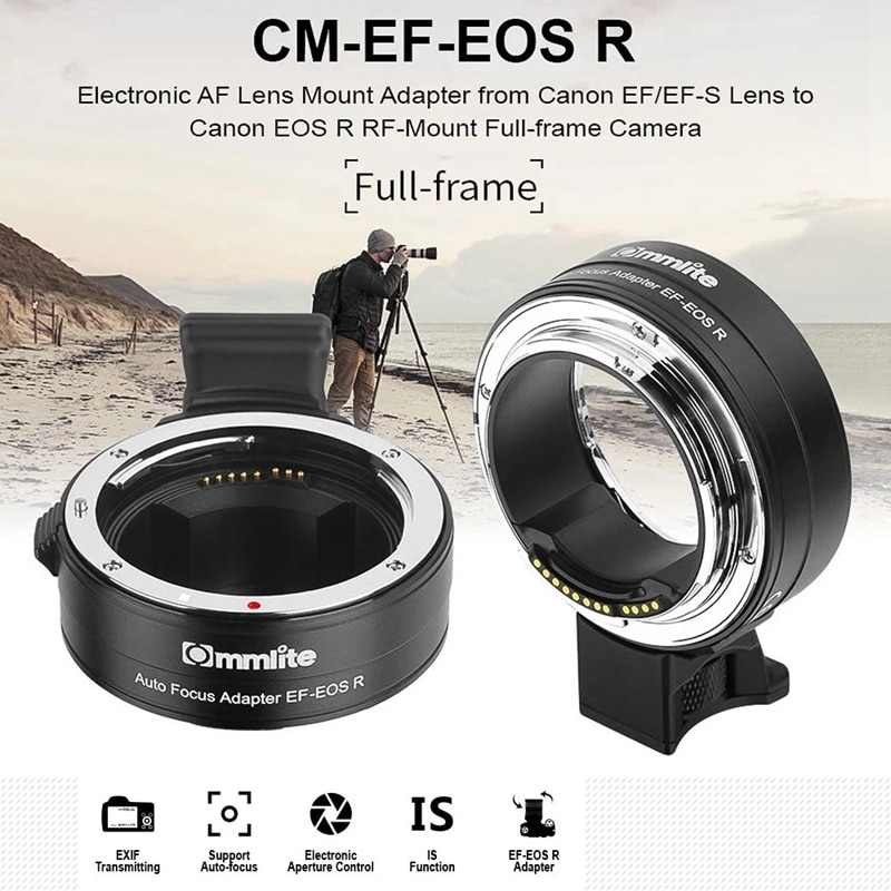 Commlite CM-EF-EOS R  Ʈ , ĳ EF/EF..
